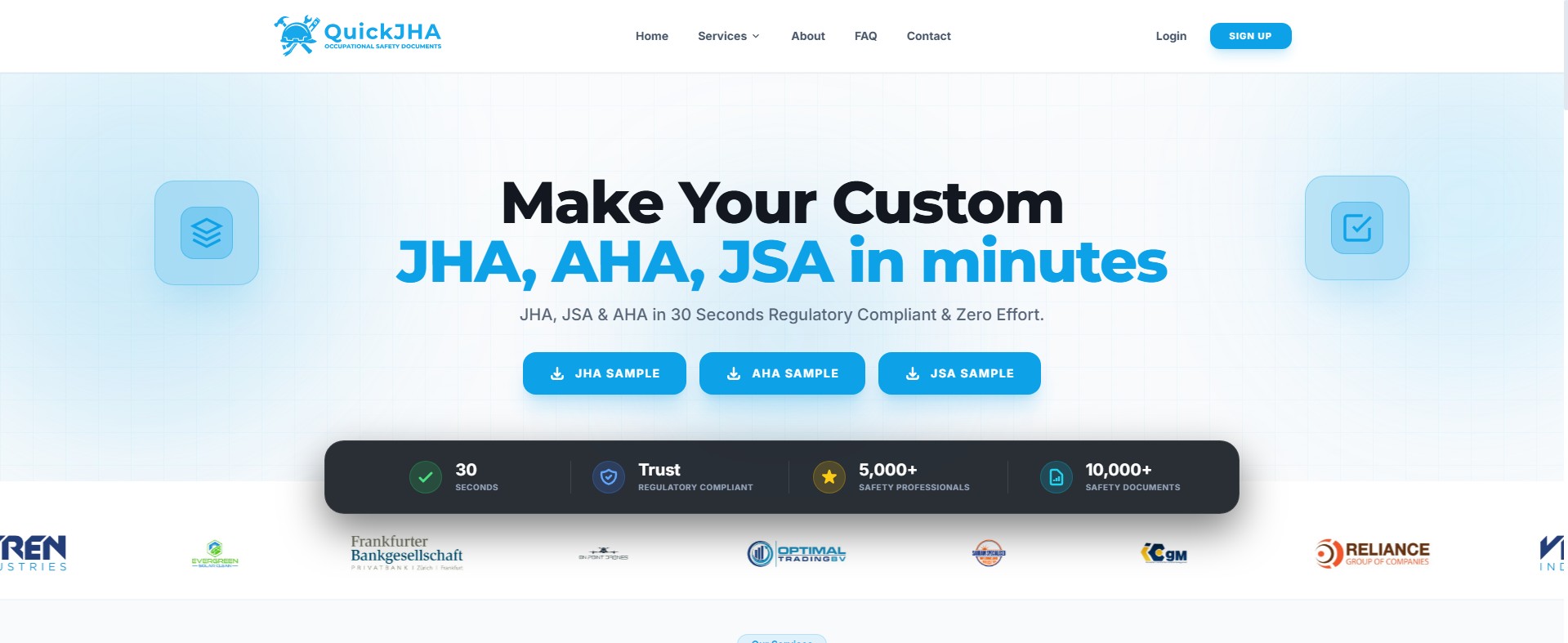 QuickJHA | Create JHA, AHA & JSA in Minutes - OSHA Compliant